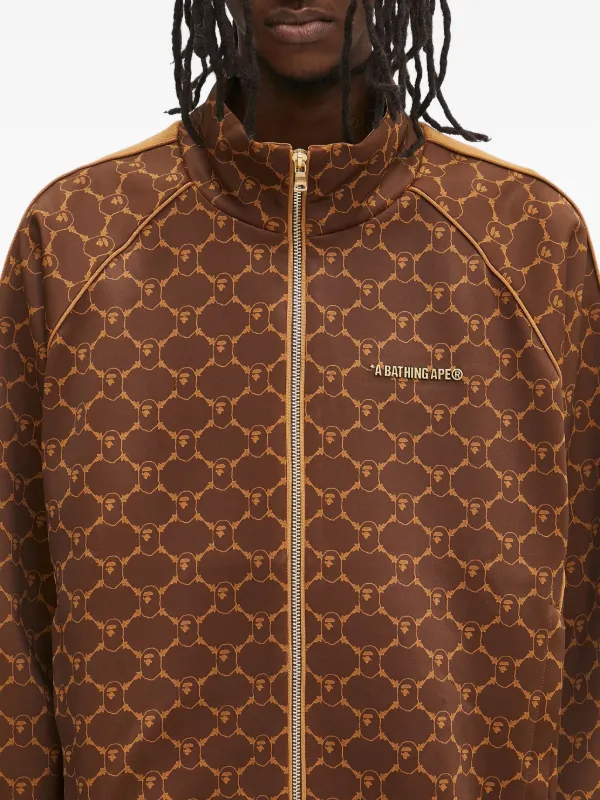 A BATHING APE® モノグラム スウェットシャツ | ブラウン