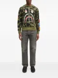 A BATHING APE® 1St Camo Shark Crewneck sweatshirt - Green