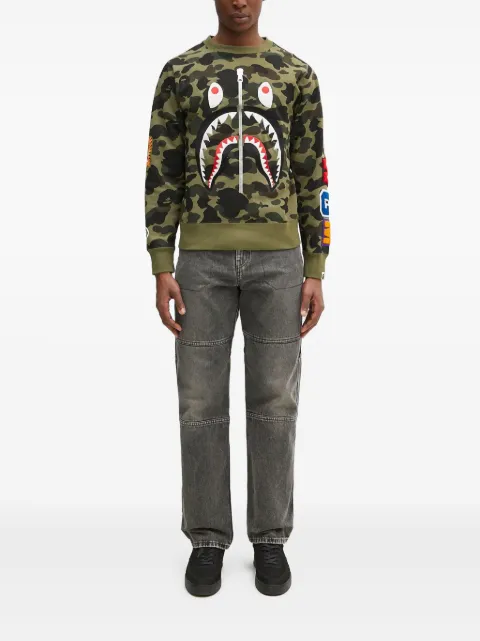 A BATHING APE® 1St Camo Shark Crewneck sweatshirt