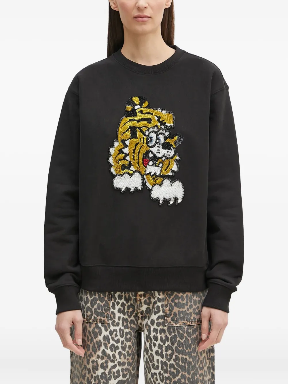 Kenzo Sweater verfraaid met pailletten Zwart