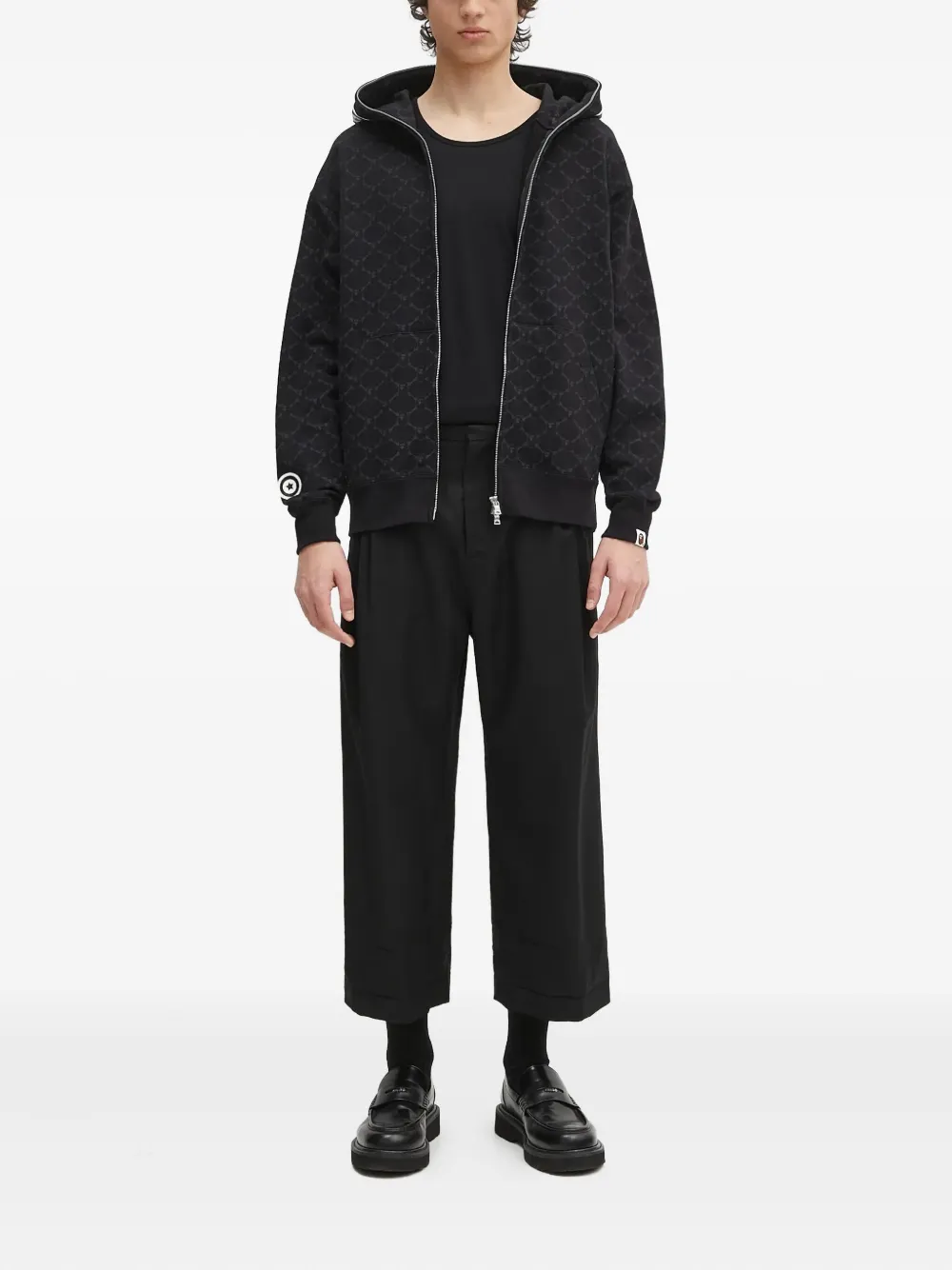 A BATHING APE® monogram shark-head zip-up hoodie | Hoodies | Image 2