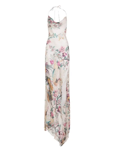 Roberto Cavalli floral-print evening dress