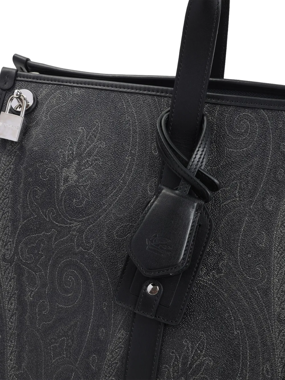 ETRO Shopper met paisley-print Zwart