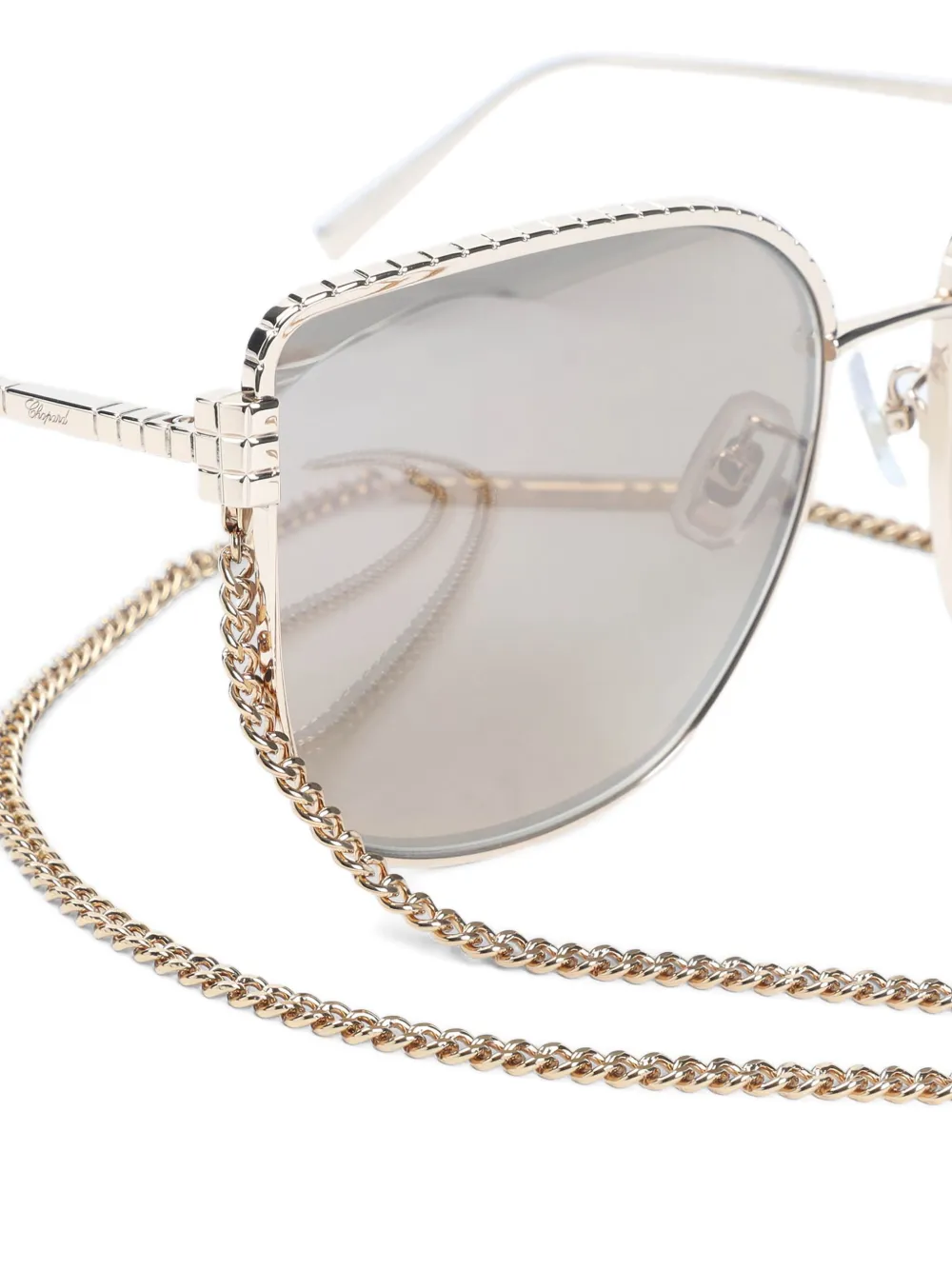 Chopard Eyewear Zonnebril met cat-eye montuur Goud