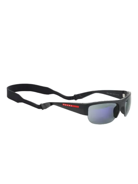 Prada Linea Rossa wraparound sports sunglasses