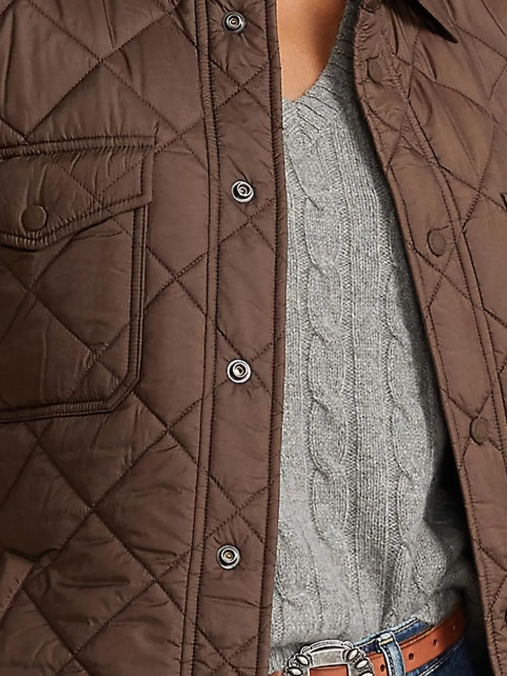 Polo Ralph Lauren Gewatteerde jas Bruin