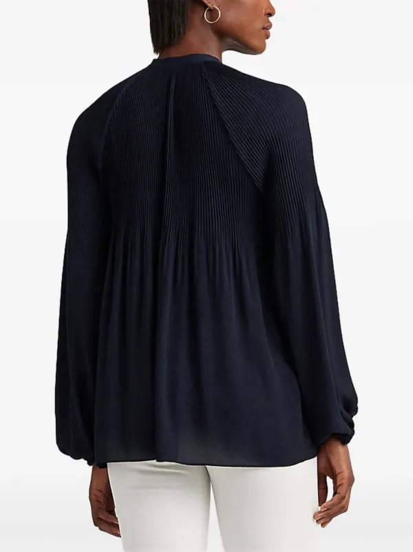 Lauren Ralph Lauren プリーツ ブラウス | ブルー | FARFETCH JP
