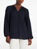 Lauren Ralph Lauren pleated georgette blouse - Blue