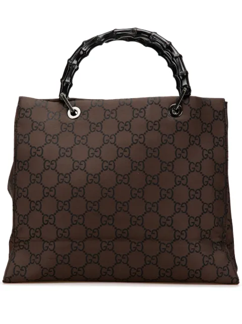 Gucci Pre-Owned 2000-2015 GG Canvas Bamboo handbag