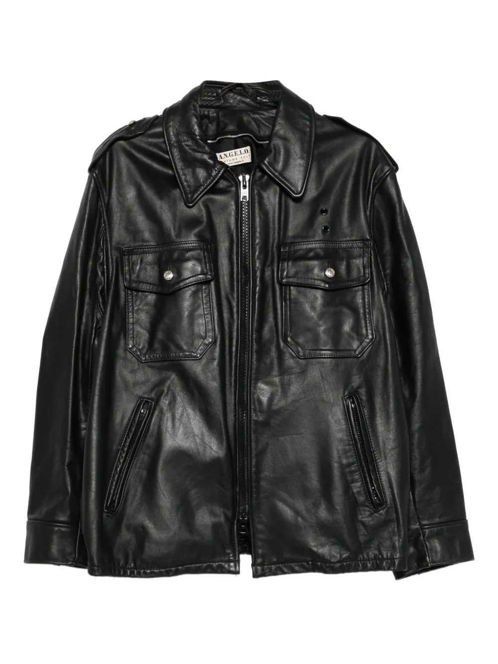A.N.G.E.L.O. Vintage Cult 1990s レザージャケット - ブラック A.N.G.E.L.O. Vintage Cult 1990s レザージャケット - ブラック