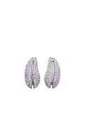 Tory Burch Wave crystal-embellished earrings - Purple