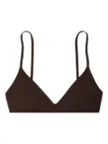 Tory Burch triangle cup bralette - Brown