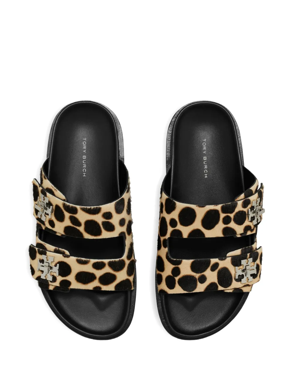 Tory Burch Turnlock sport leopard-print sandals Neutrals