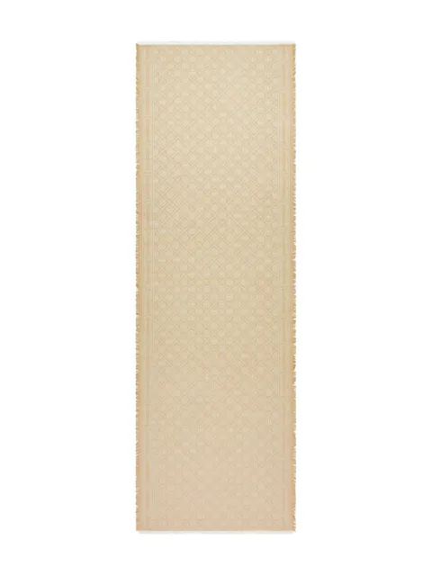Tory Burch écharpe à motif monogrammé en jacquard