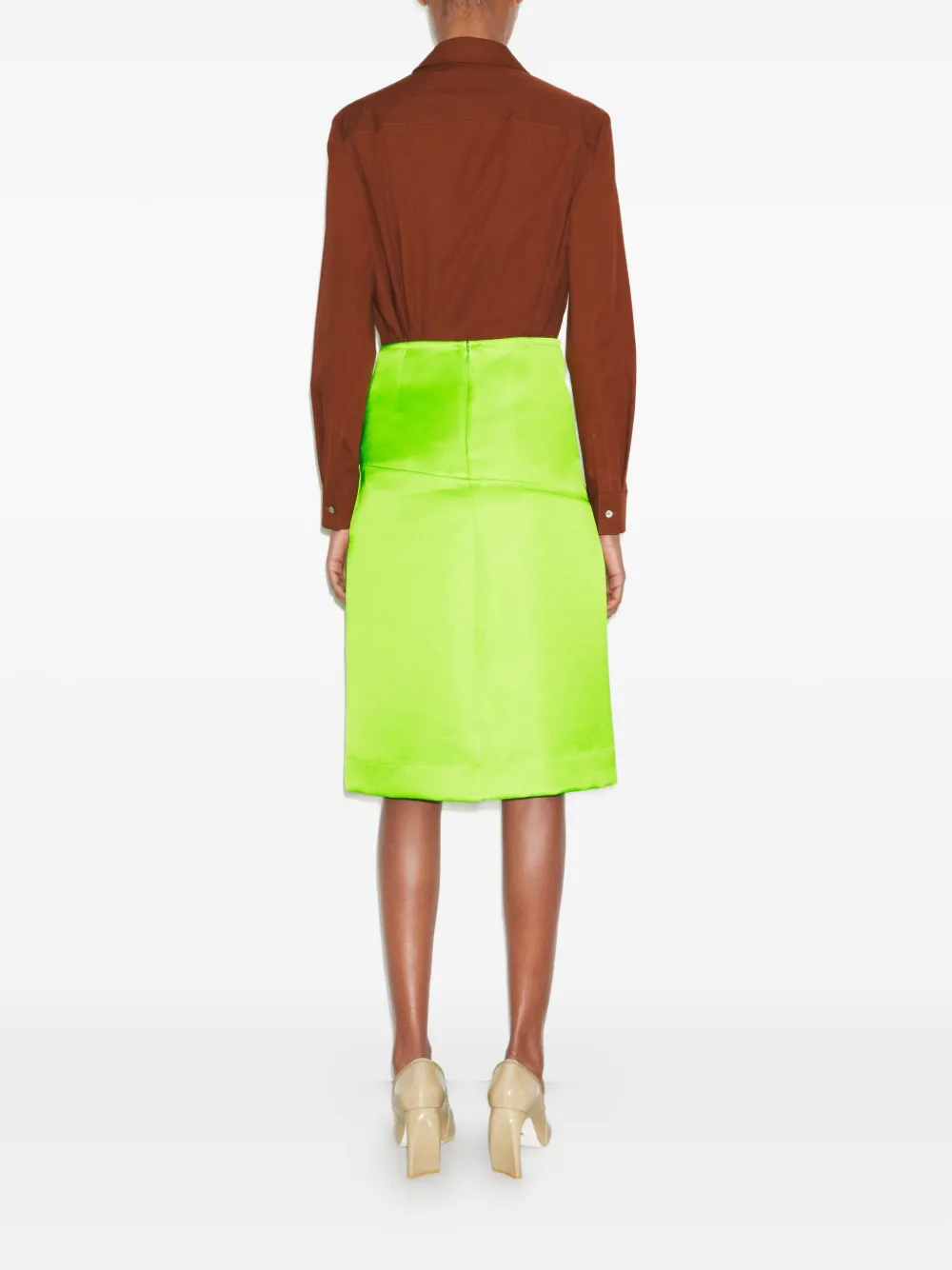 Tory Burch Button-up blouse met lange mouwen Bruin