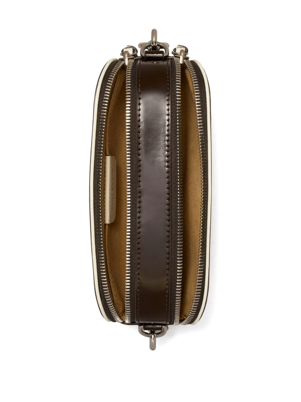 Tory Burch Mini Miller Monogram Leather Crossbody Bag In Brown