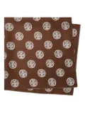 Tory Burch patterned silk pareo - Brown