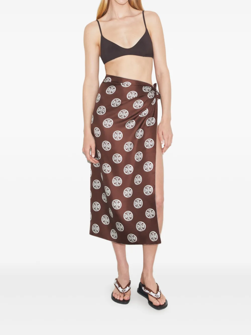 Tory Burch Patterned Silk Pareo