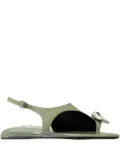 Tory Burch Patos asymmetric slingback sandals - Green