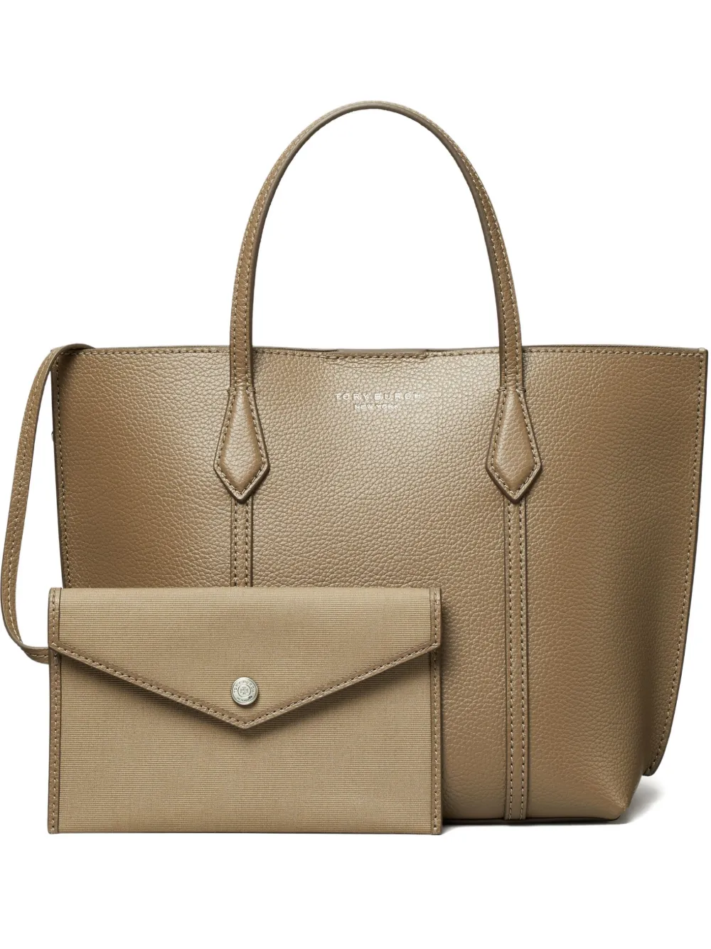 Tory Burch tote texturizada | marrón | Image 1