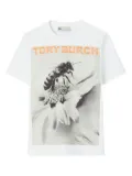 Tory Burch bee-graphic T-shirt - White