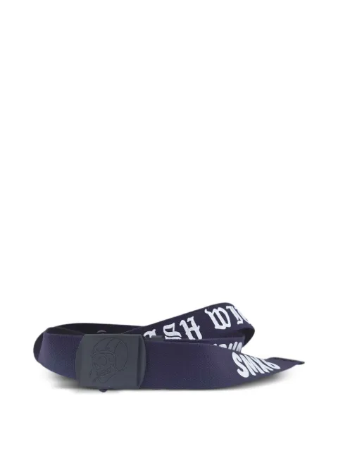 SAINT MXXXXXX logo-printed webbed belt