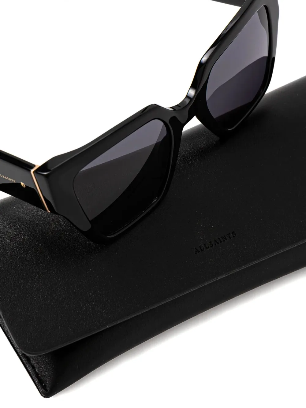  Allsaints Geometric-frame Sunglasses - Black 