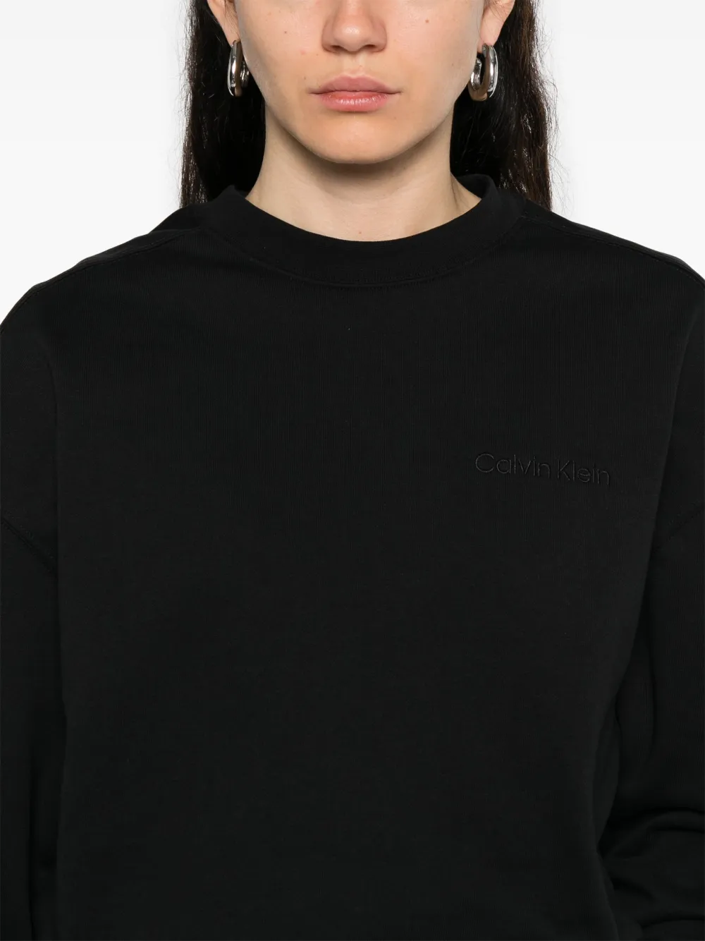 Calvin Klein Katoenen sweater Zwart