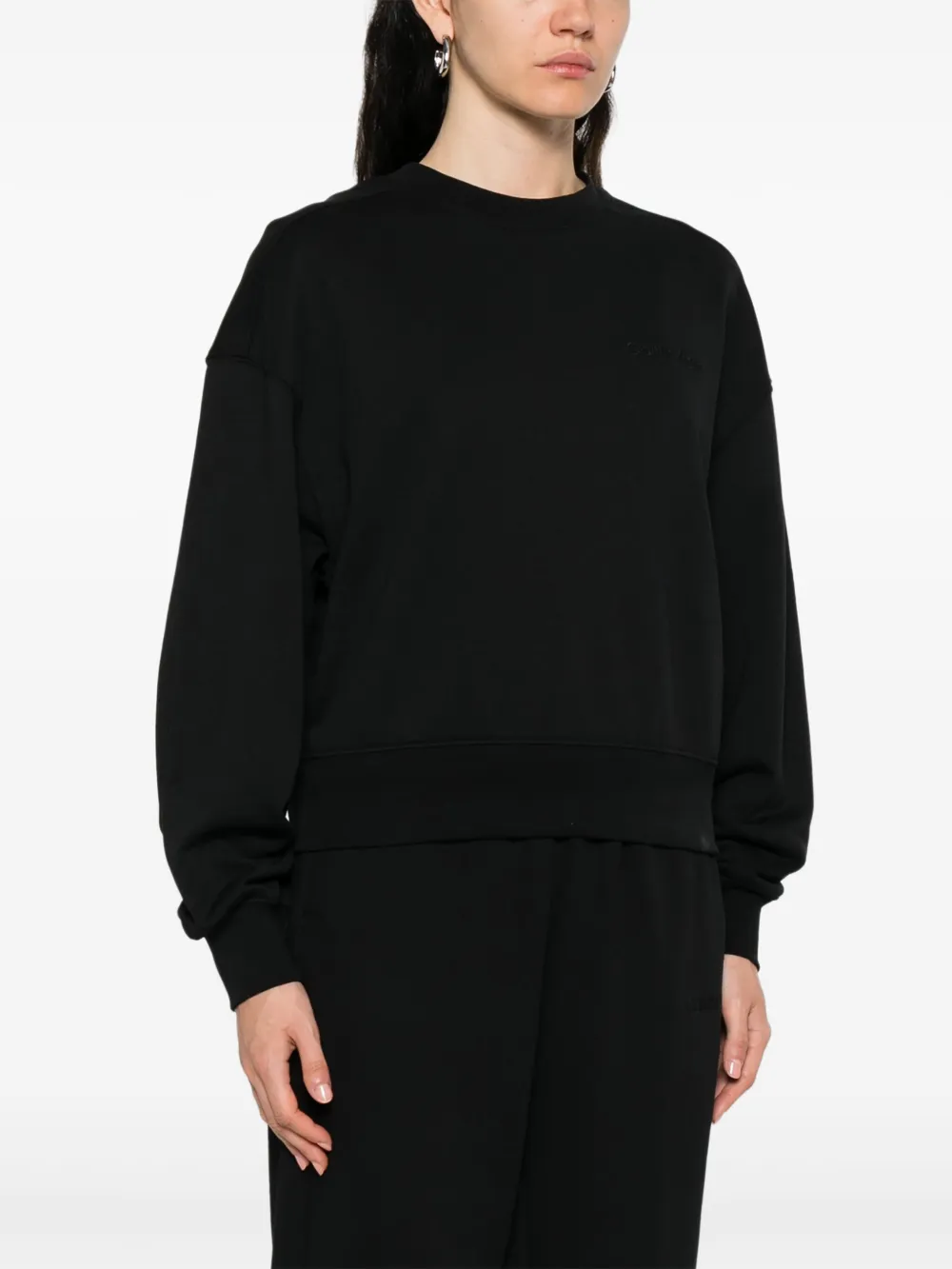 Calvin Klein Katoenen sweater Zwart