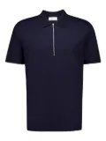 Ferragamo half-zip cotton polo shirt - Blue