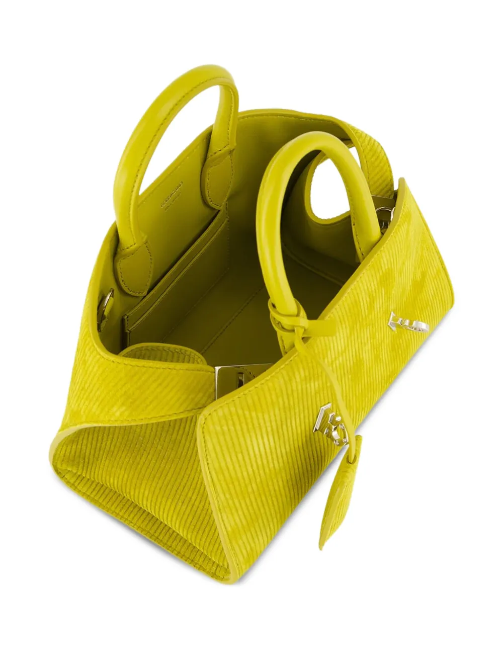 Ferragamo corduroy mini shoulder bag - Groen
