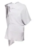 Stella McCartney draped asymmetric top - White
