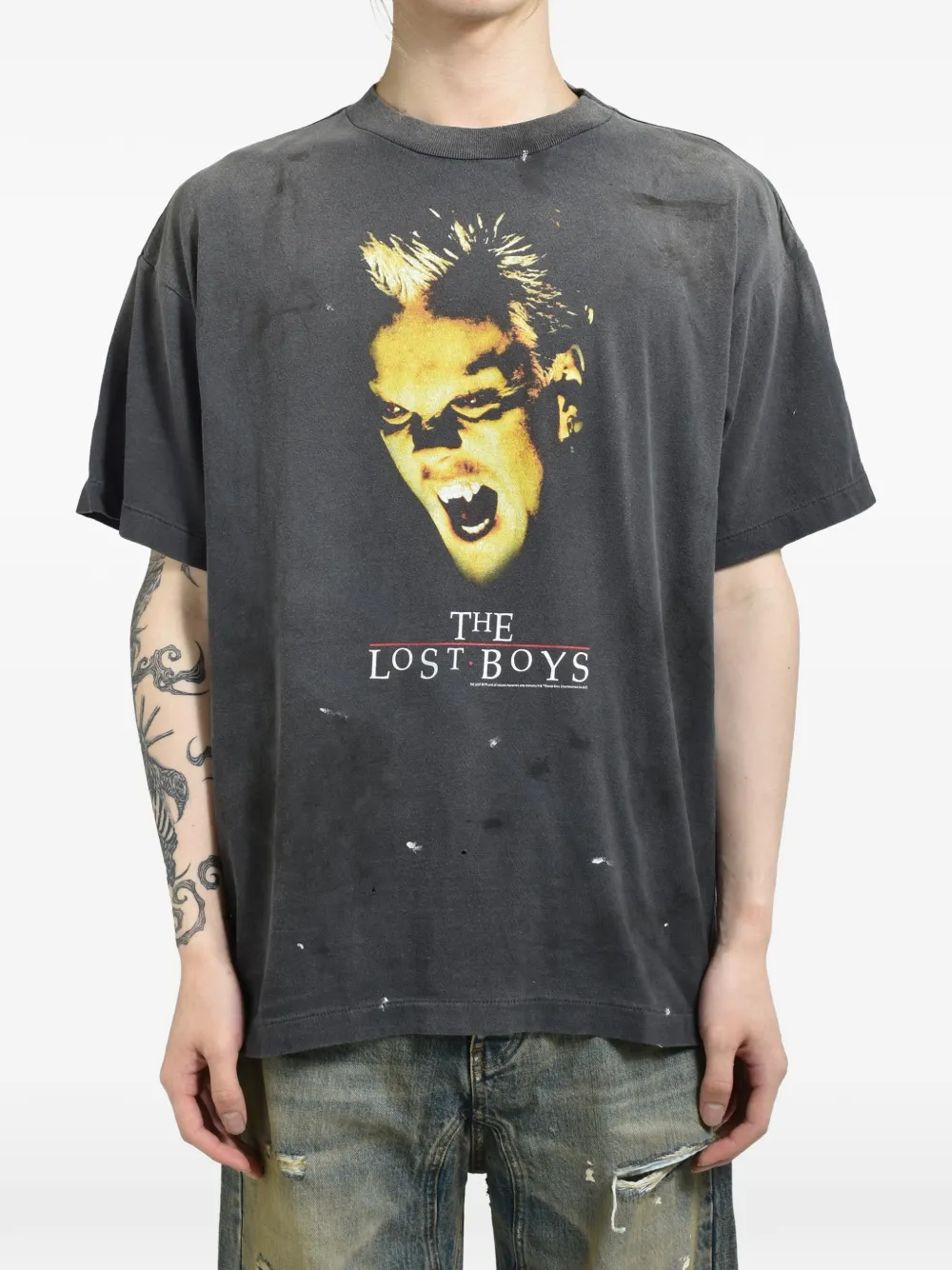 SAINT MXXXXXX T-shirt met grafische print Zwart