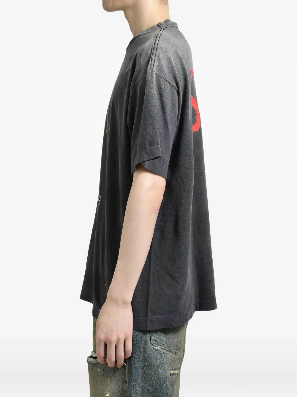SAINT MXXXXXX T-shirt met grafische print Zwart