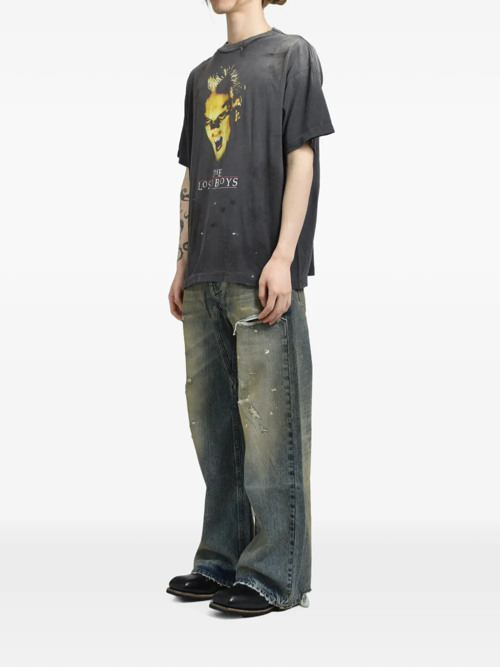 SAINT MXXXXXX T-shirt met grafische print Zwart