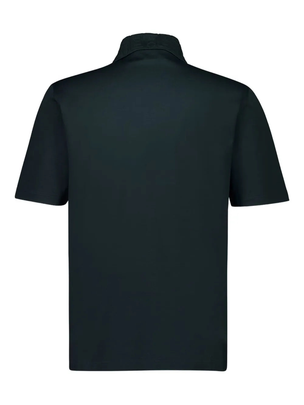 Ferragamo Poloshirt met geborduurde kraag en korte mouwen Blauw