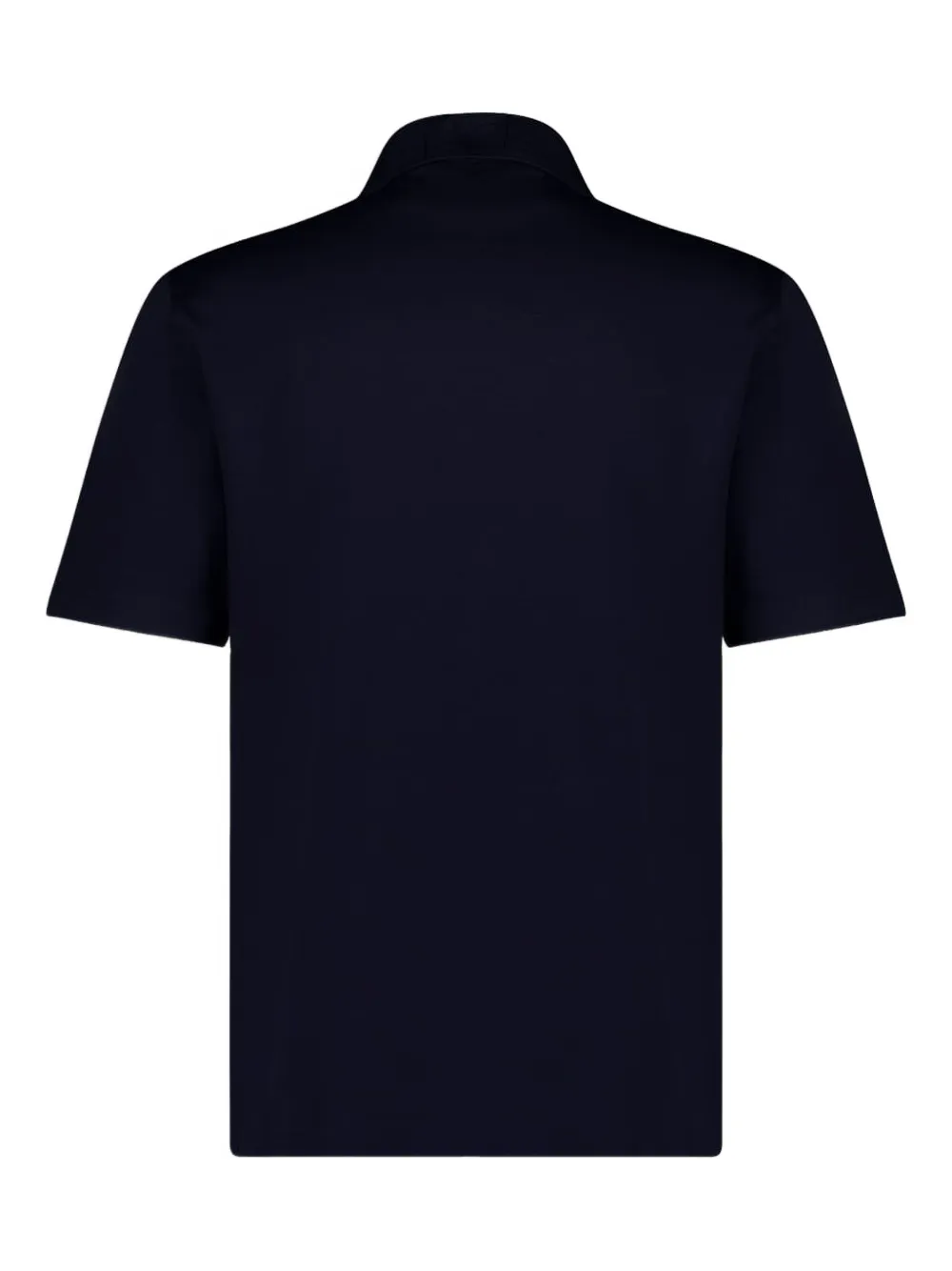 Ferragamo embossed-collar pocket polo shirt Zwart