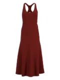 Gabriela Hearst racer-back silk midi dress - Red