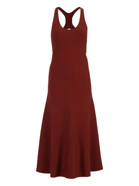 Gabriela Hearst racer-back silk midi dress