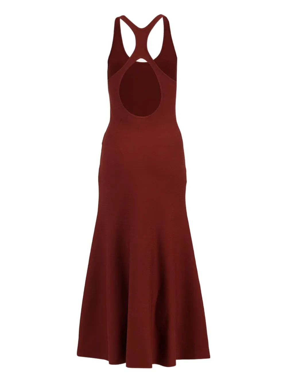 Gabriela Hearst racer-back silk midi dress - Rood