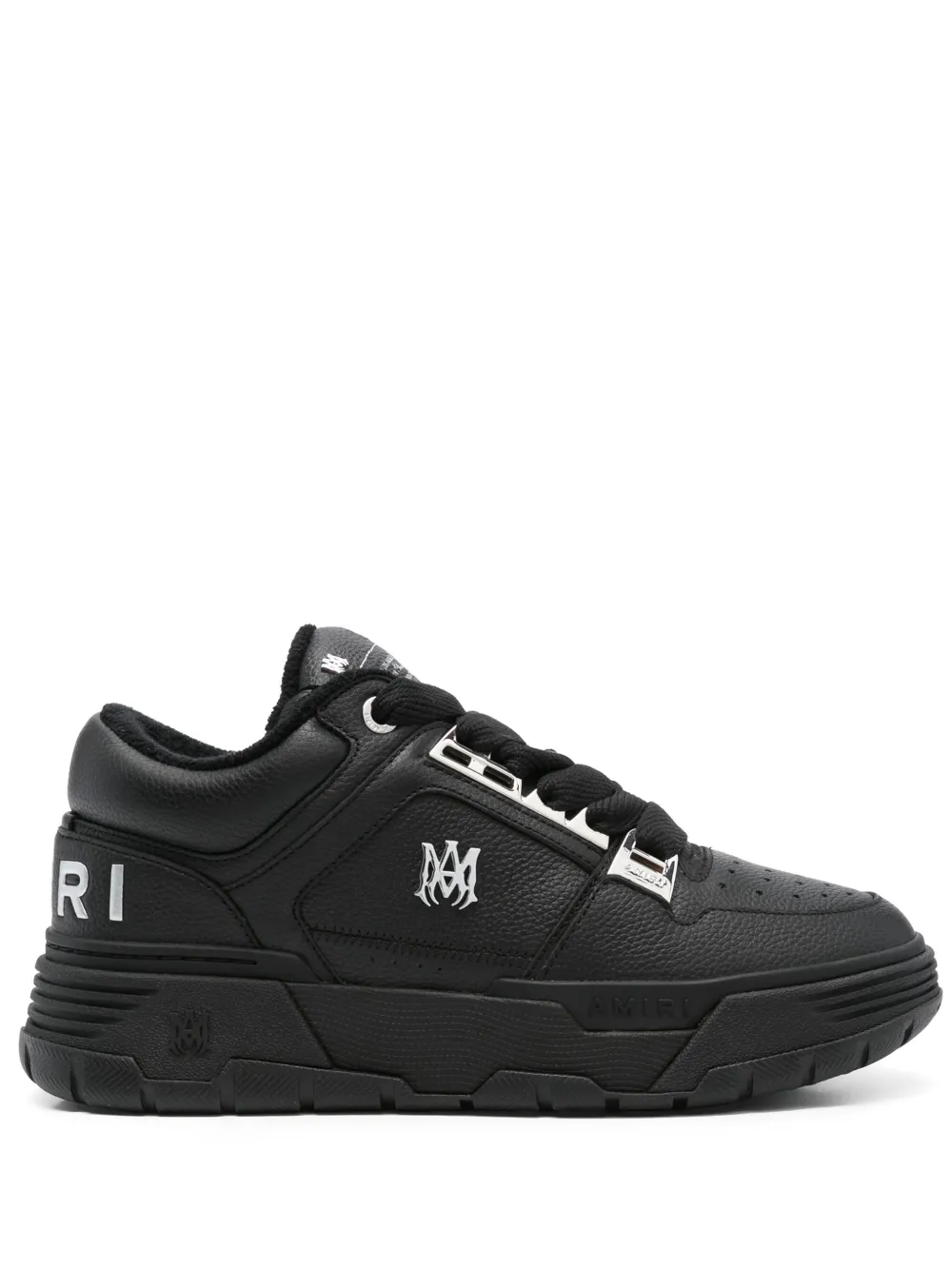 AMIRI logo-embellished leather sneakers Black