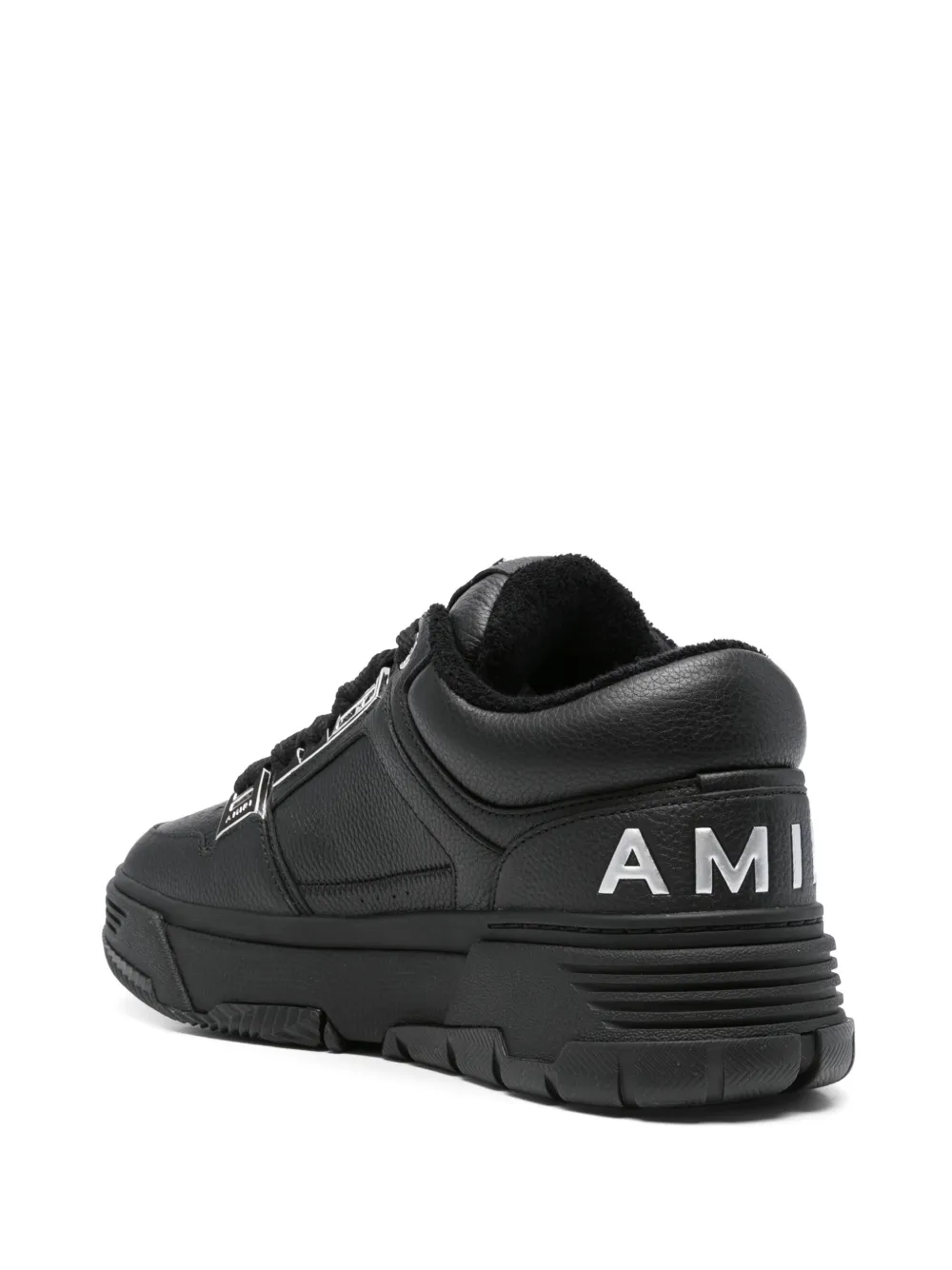 AMIRI logo-embellished leather sneakers Black