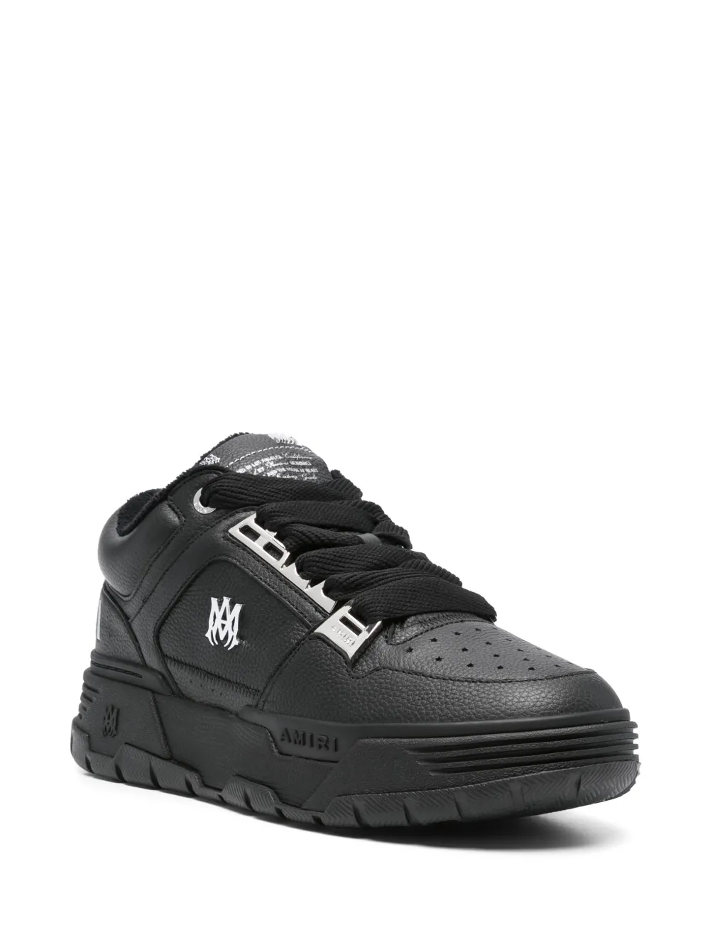 AMIRI logo-embellished leather sneakers Black