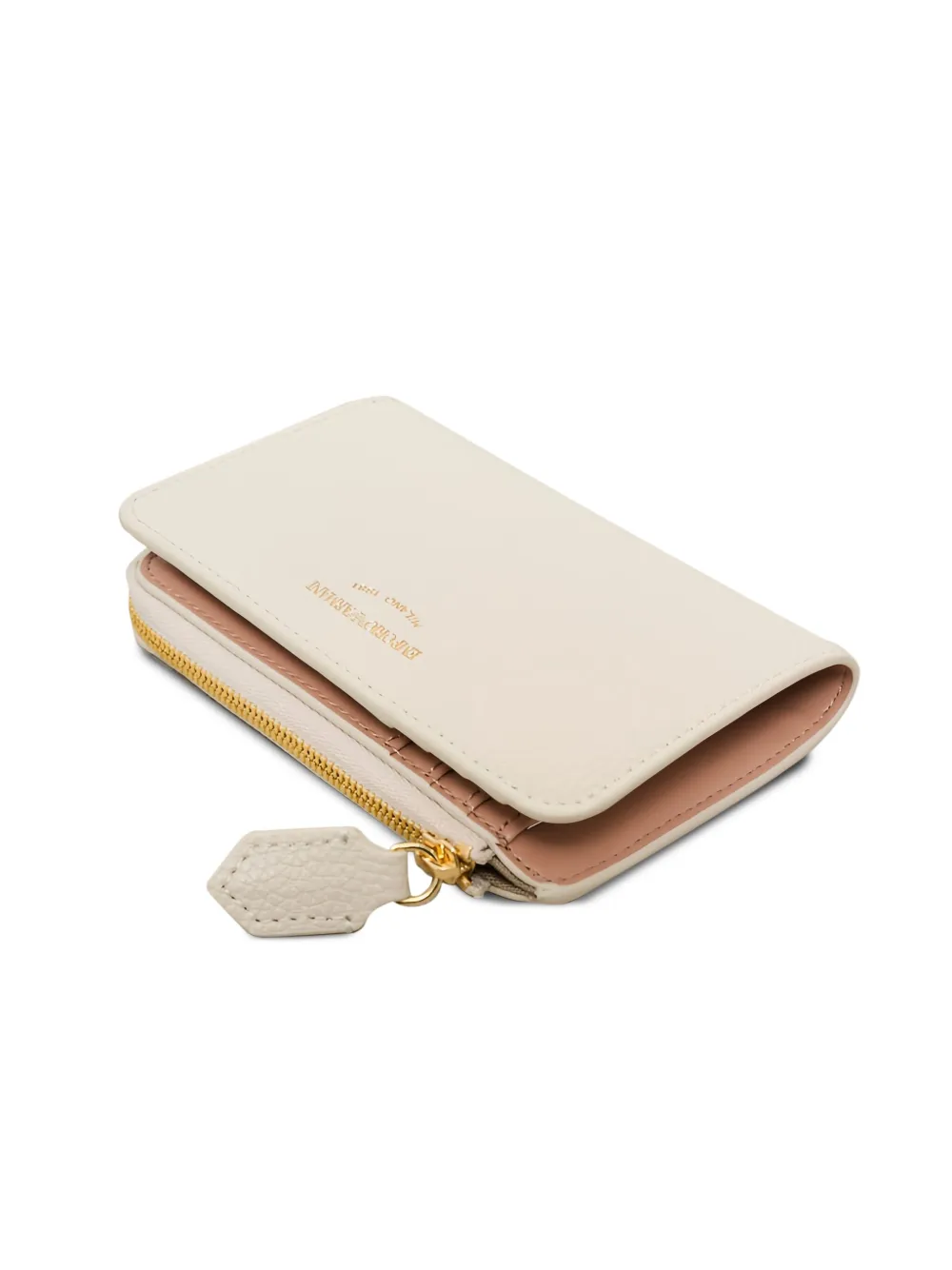 Emporio Armani Leren portemonnee Beige