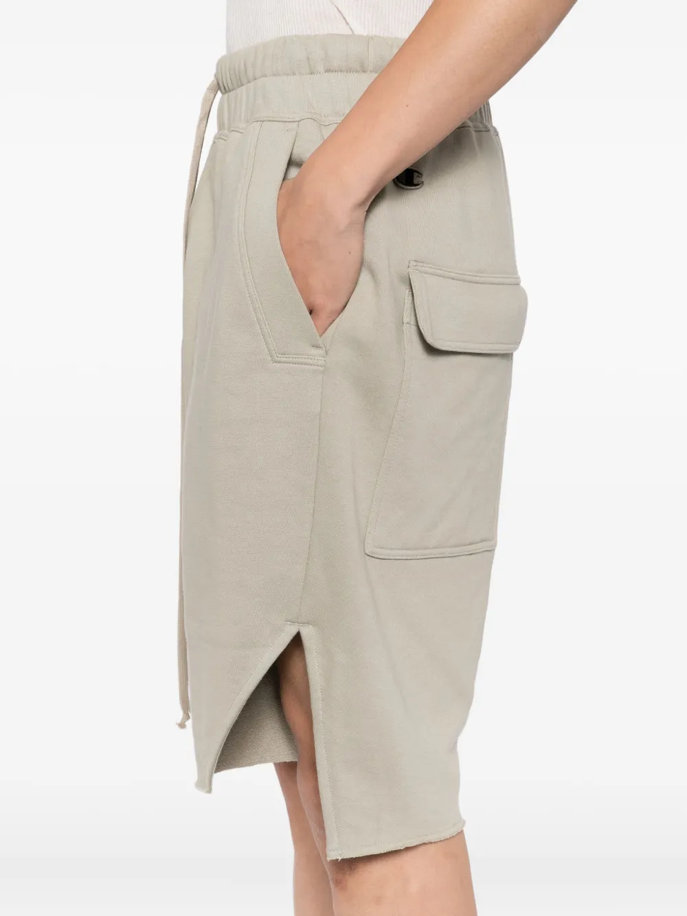 Rick Owens X Champion Shorts met elastische tailleband Beige