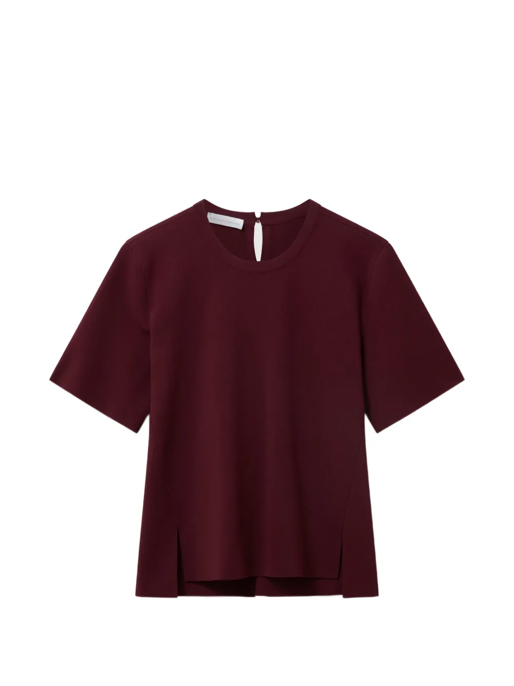 Stella McCartney Top met ronde hals en korte mouwen Rood