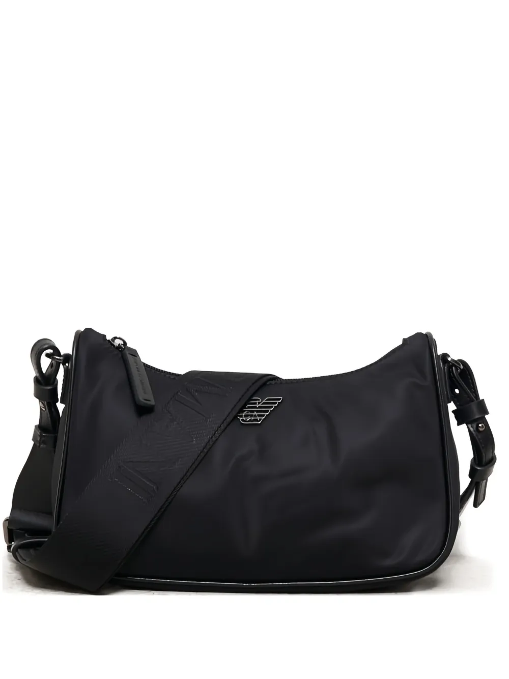 Emporio Armani Logo-plaque Cross-body Bag In Black