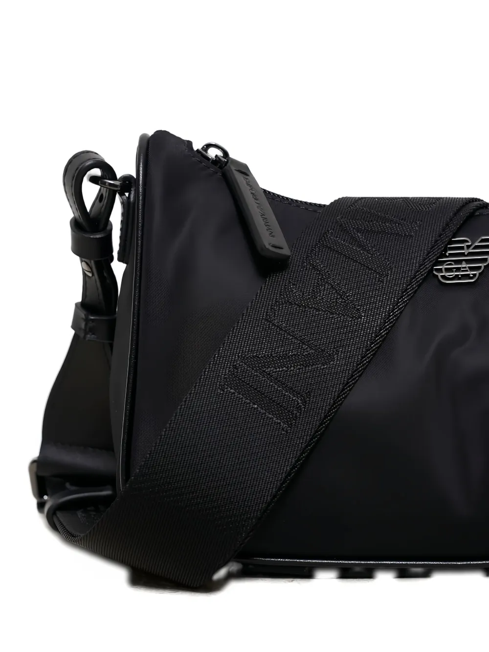 Emporio Armani Logo-plaque Cross-body Bag In Black
