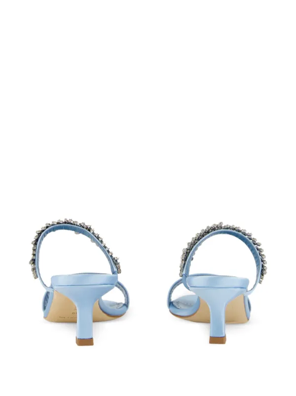 Manolo Blahnik 50mm Kifasan crystal-embellished Satin