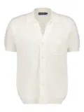 Frescobol Carioca César crochet-panelled cotton cardigan - White